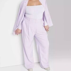 Wide Leg Lavender Trousers Sz 17